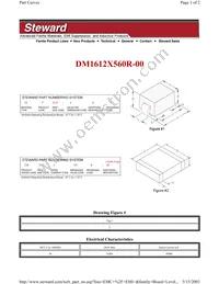 DM1612X560R-00 Datasheet Cover
