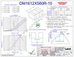 DM1612X560R-10 Datasheet Cover
