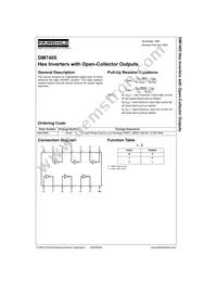 DM7405N Datasheet Cover