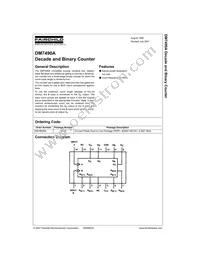 DM7490AN Datasheet Cover