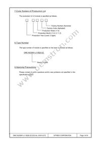 DMC-16230NY-LY-BQE-DZ Datasheet Page 14