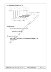 DMC-16230NY-LY-DZE-EEN Datasheet Page 14