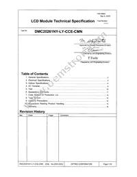 DMC-20261NY-LY-CCE-CMN Datasheet Cover