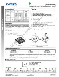 DMC1029UFDB-7 Datasheet Cover