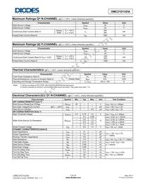 DMC21D1UDA-7B Datasheet Page 2
