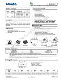 DMC2450UV-13 Datasheet Cover