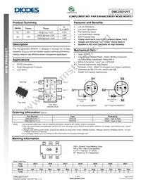 DMC25D1UVT-7 Datasheet Cover
