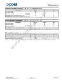 DMC2700UDM-7 Datasheet Page 2