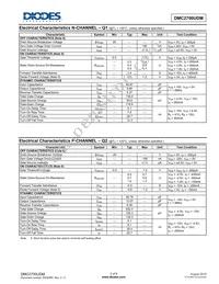 DMC2700UDM-7 Datasheet Page 3