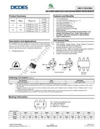 DMC2700UDMQ-7 Datasheet Cover