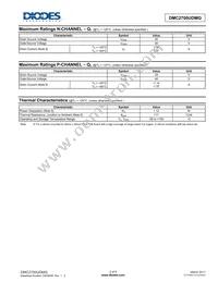 DMC2700UDMQ-7 Datasheet Page 2