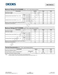DMC2990UDJ-7 Datasheet Page 2