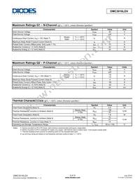 DMC3016LDV-7 Datasheet Page 2