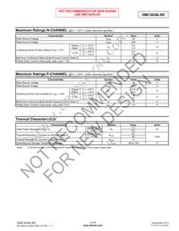 DMC3036LSD-13 Datasheet Page 2