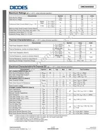 DMC6040SSD-13 Datasheet Page 2