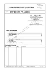 DMF-50840NF-FW-AUE-BIN Datasheet Cover