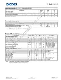DMG1013UW-7 Datasheet Page 2