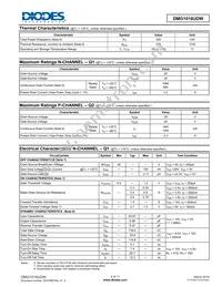 DMG1016UDW-7 Datasheet Page 2