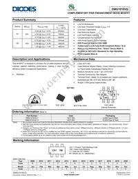 DMG1016VQ-13 Datasheet Cover