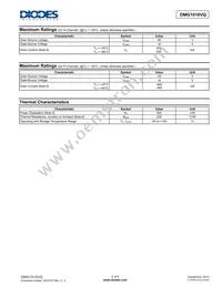 DMG1016VQ-13 Datasheet Page 2