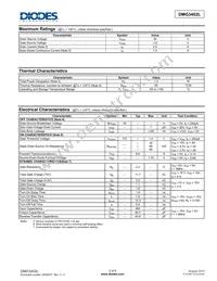 DMG3402L-7 Datasheet Page 2