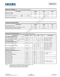 DMG3414U-7 Datasheet Page 2