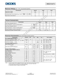 DMG3415UFY4-7 Datasheet Page 2