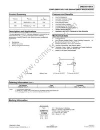 DMG4511SK4-13 Datasheet Cover