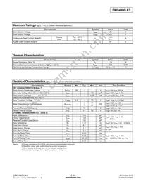 DMG4800LK3-13 Datasheet Page 2