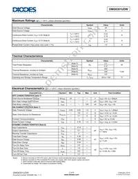 DMG6301UDW-13 Datasheet Page 2