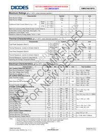DMG7401SFG-13 Datasheet Page 2