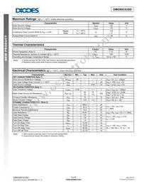 DMG9933USD-13 Datasheet Page 2