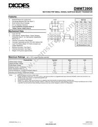 DMMT3906-7-F Datasheet Cover