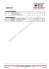 DMMT3906-TP Datasheet Page 2