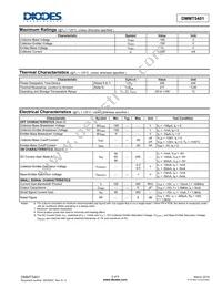 DMMT5401-7 Datasheet Page 2
