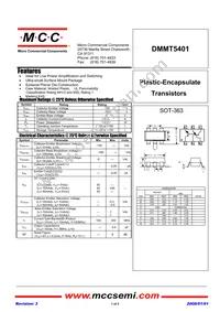 DMMT5401-TP Datasheet Cover
