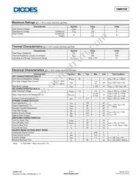 DMN100-7-F Datasheet Page 2