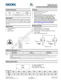 DMN1003UCA6-7 Datasheet Cover