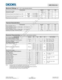 DMN1006UCA6-7 Datasheet Page 2