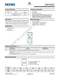 DMN1016UCB6-7 Datasheet Cover