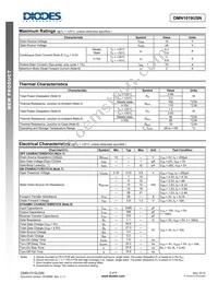 DMN1019USN-13 Datasheet Page 2