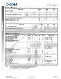 DMN1019UVT-13 Datasheet Page 2