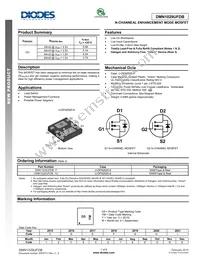 DMN1029UFDB-13 Datasheet Cover