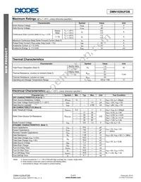 DMN1029UFDB-13 Datasheet Page 2