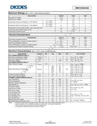 DMN1054UCB4-7 Datasheet Page 2