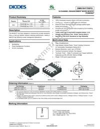 DMN10H170SFG-7 Datasheet Cover