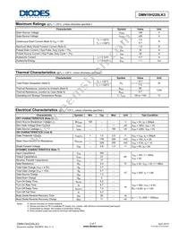 DMN10H220LK3-13 Datasheet Page 2