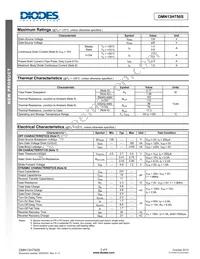 DMN13H750S-13 Datasheet Page 2