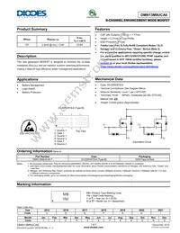 DMN13M9UCA6-7 Datasheet Cover