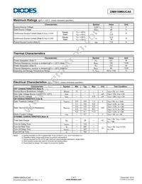 DMN16M0UCA6-7 Datasheet Page 2